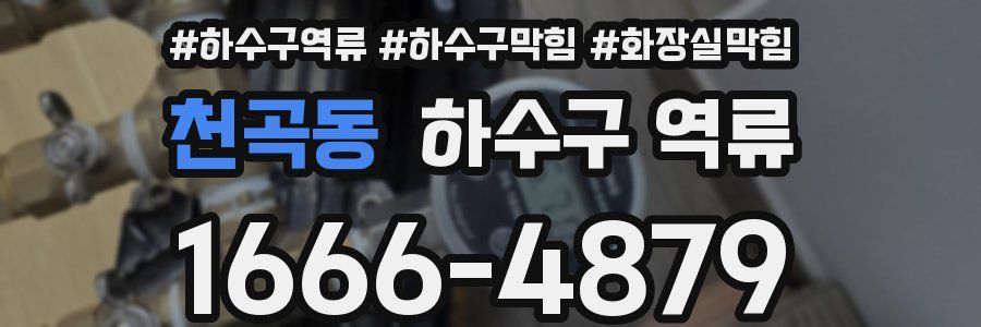 천곡동 하수구 역류