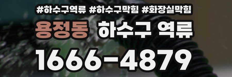 용정동 하수구 역류