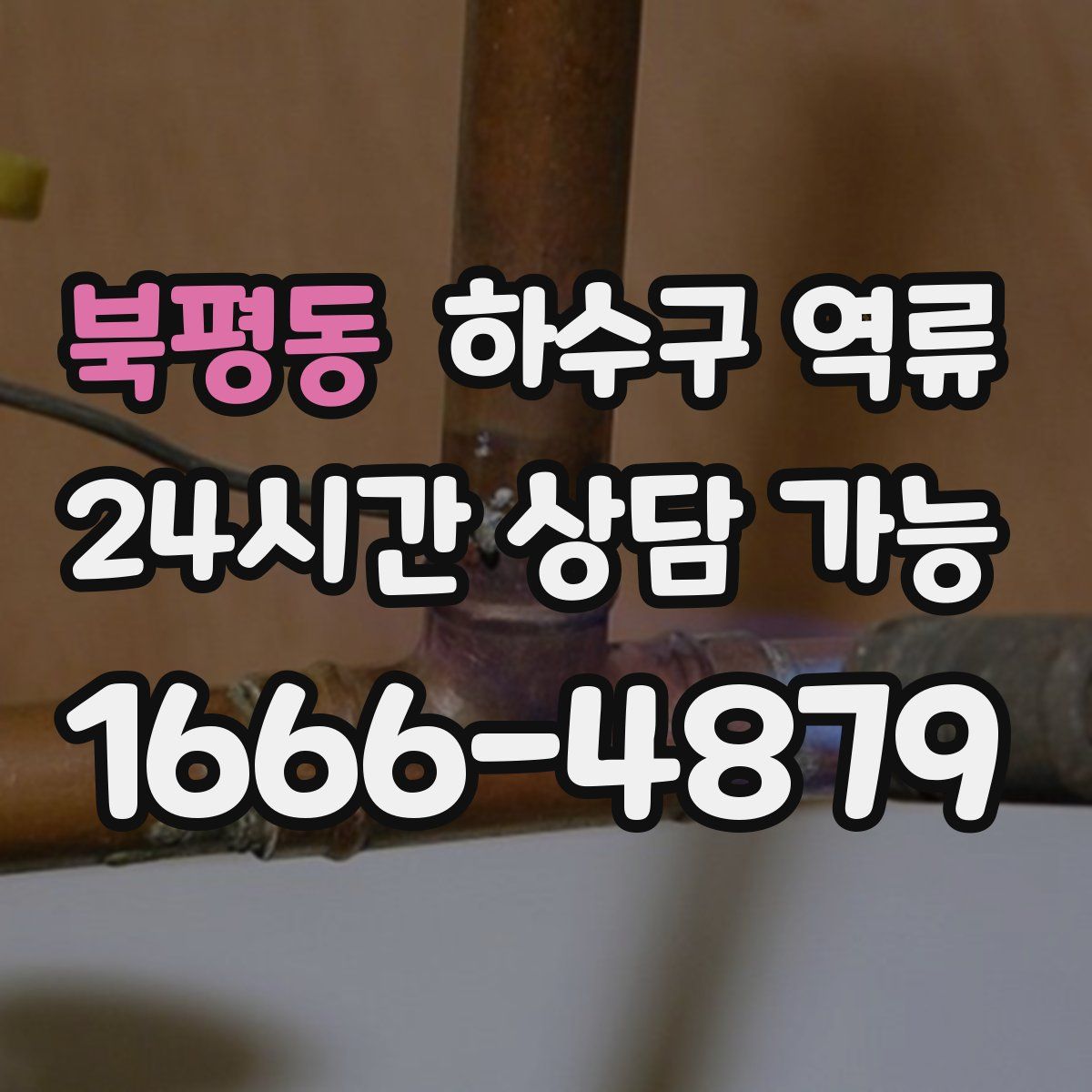 북평동 하수구 역류