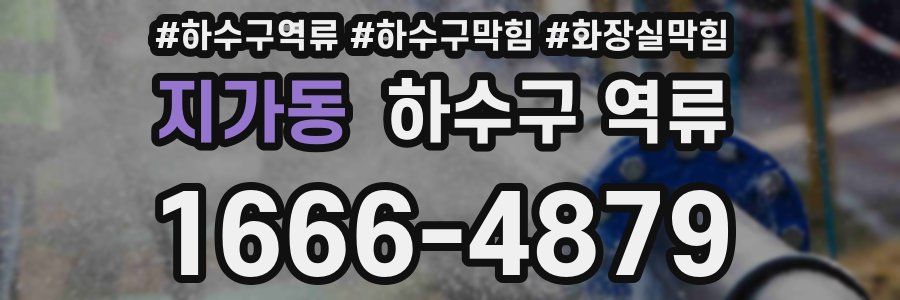 지가동 하수구 역류
