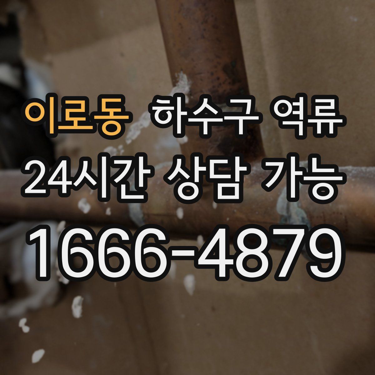 이로동 하수구 역류