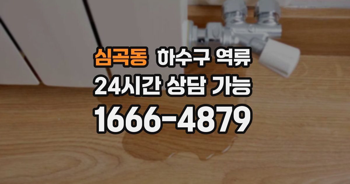 심곡동 하수구 역류