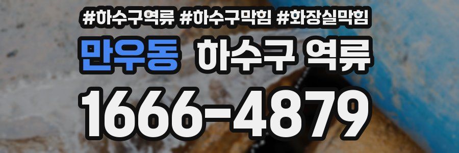 만우동 하수구 역류