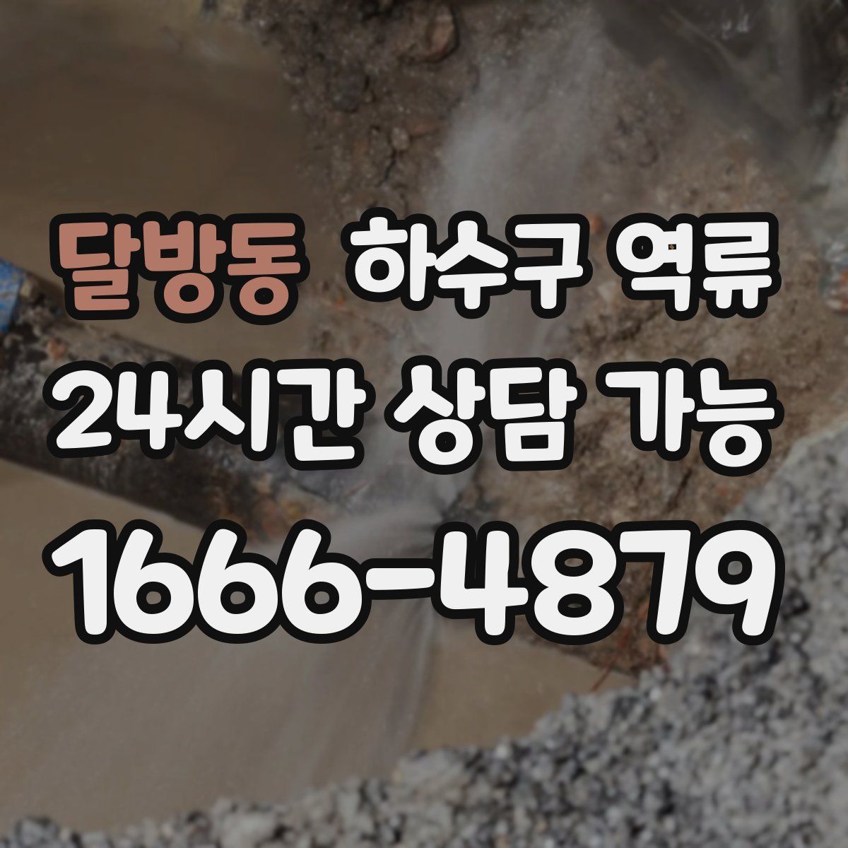 달방동 하수구 역류