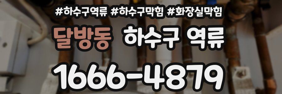 달방동 하수구 역류