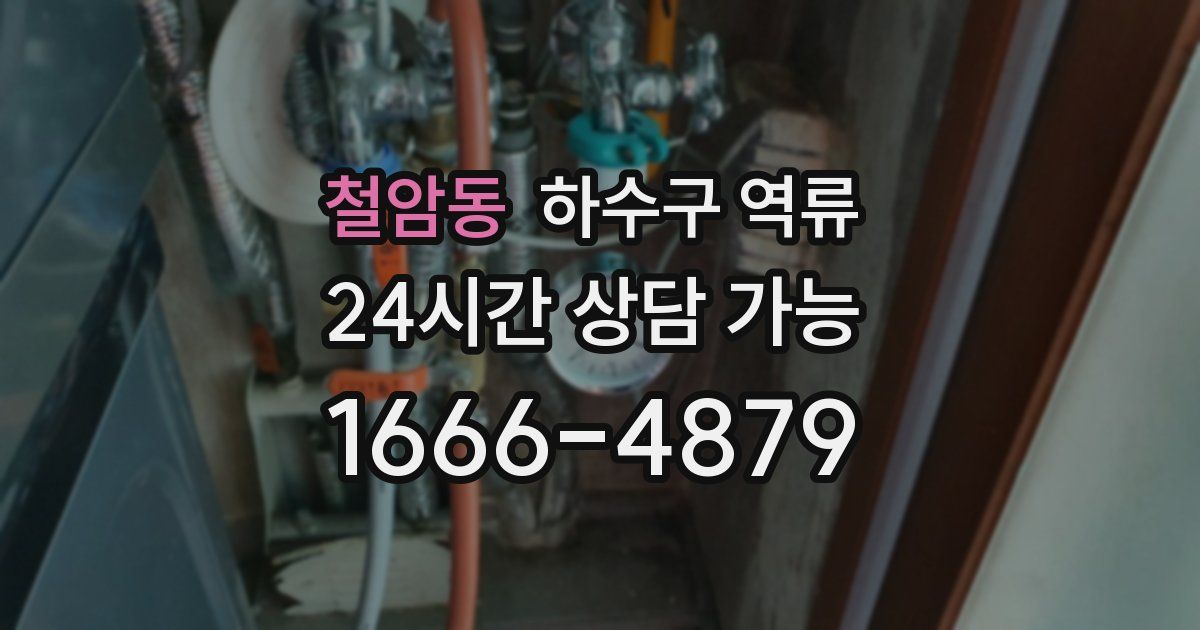 철암동 하수구 역류