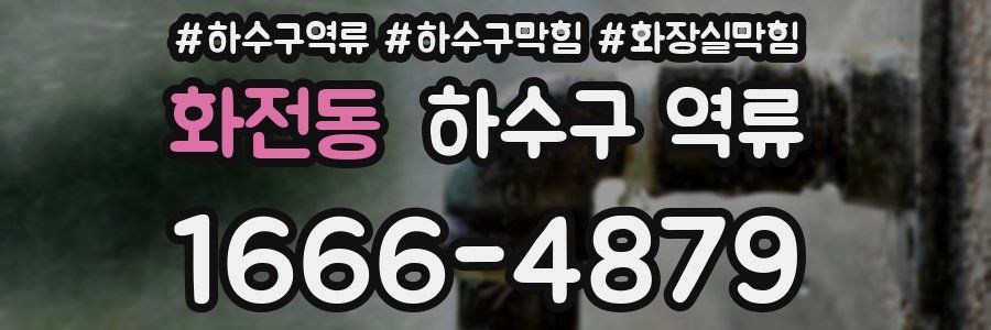 화전동 하수구 역류