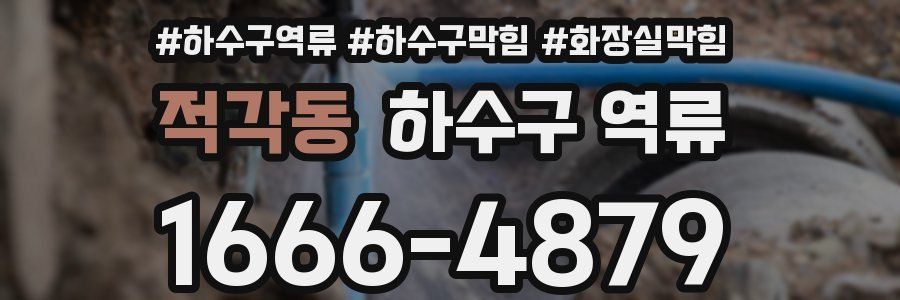 적각동 하수구 역류