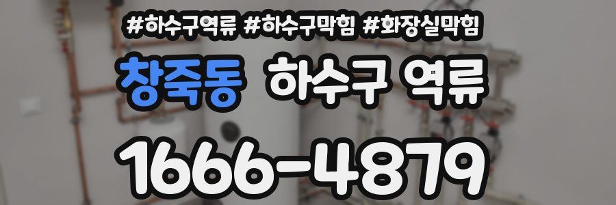 창죽동 하수구 역류