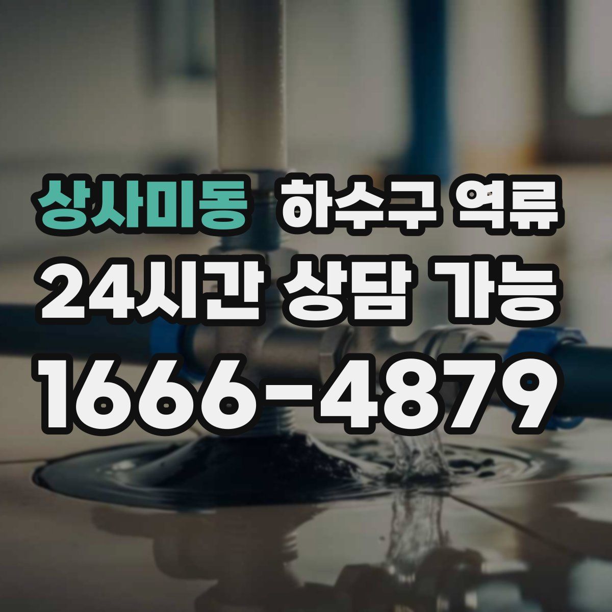 상사미동 하수구 역류