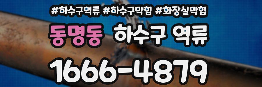 동명동 하수구 역류