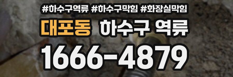 대포동 하수구 역류