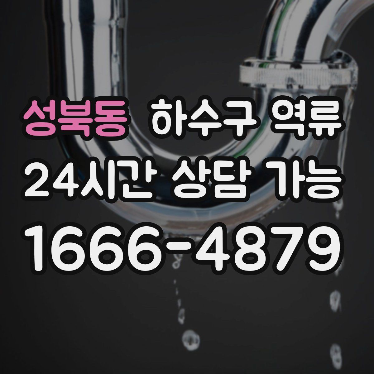 성북동 하수구 역류