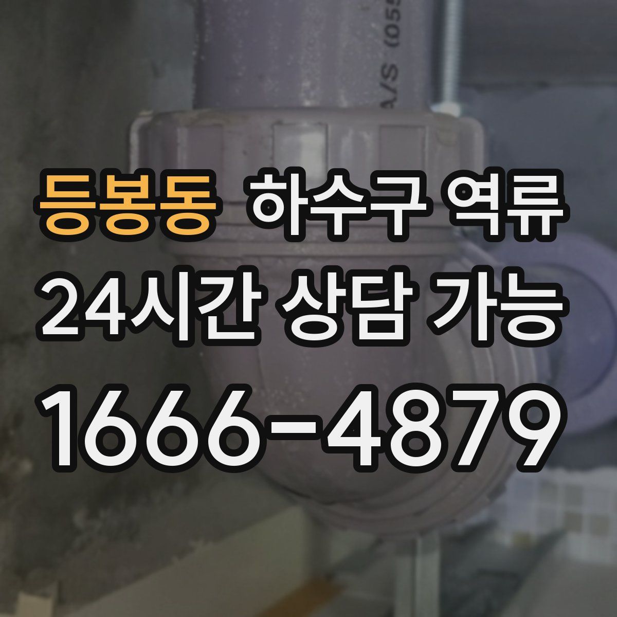 등봉동 하수구 역류