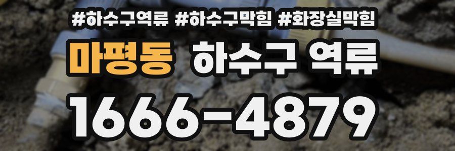 마평동 하수구 역류