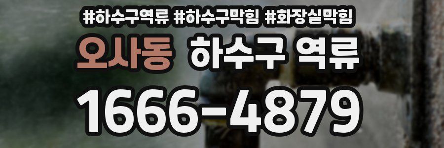 오사동 하수구 역류