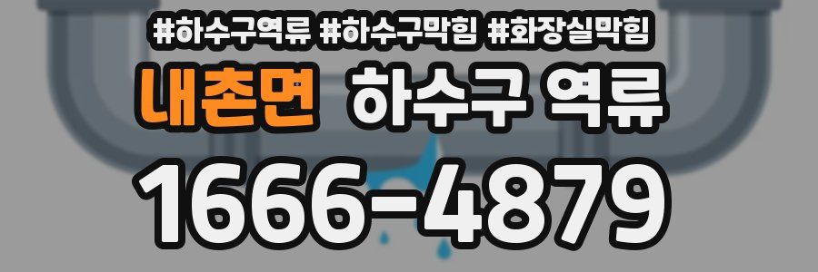 내촌면 하수구 역류
