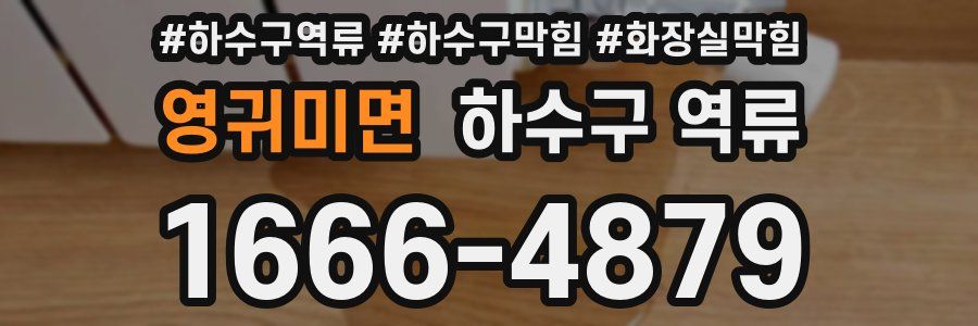 영귀미면 하수구 역류