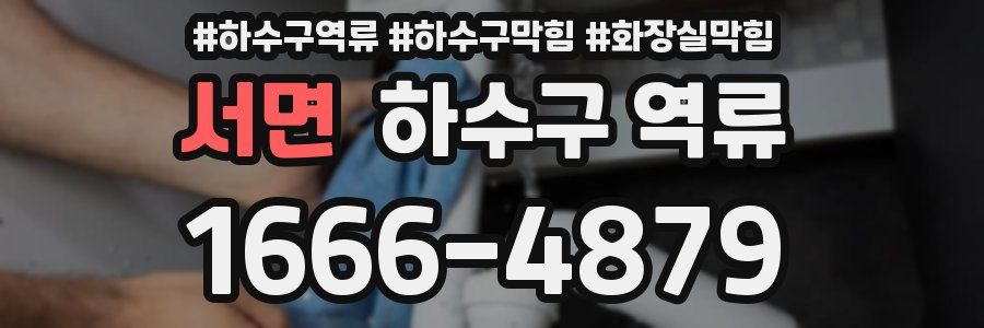 서면 하수구 역류