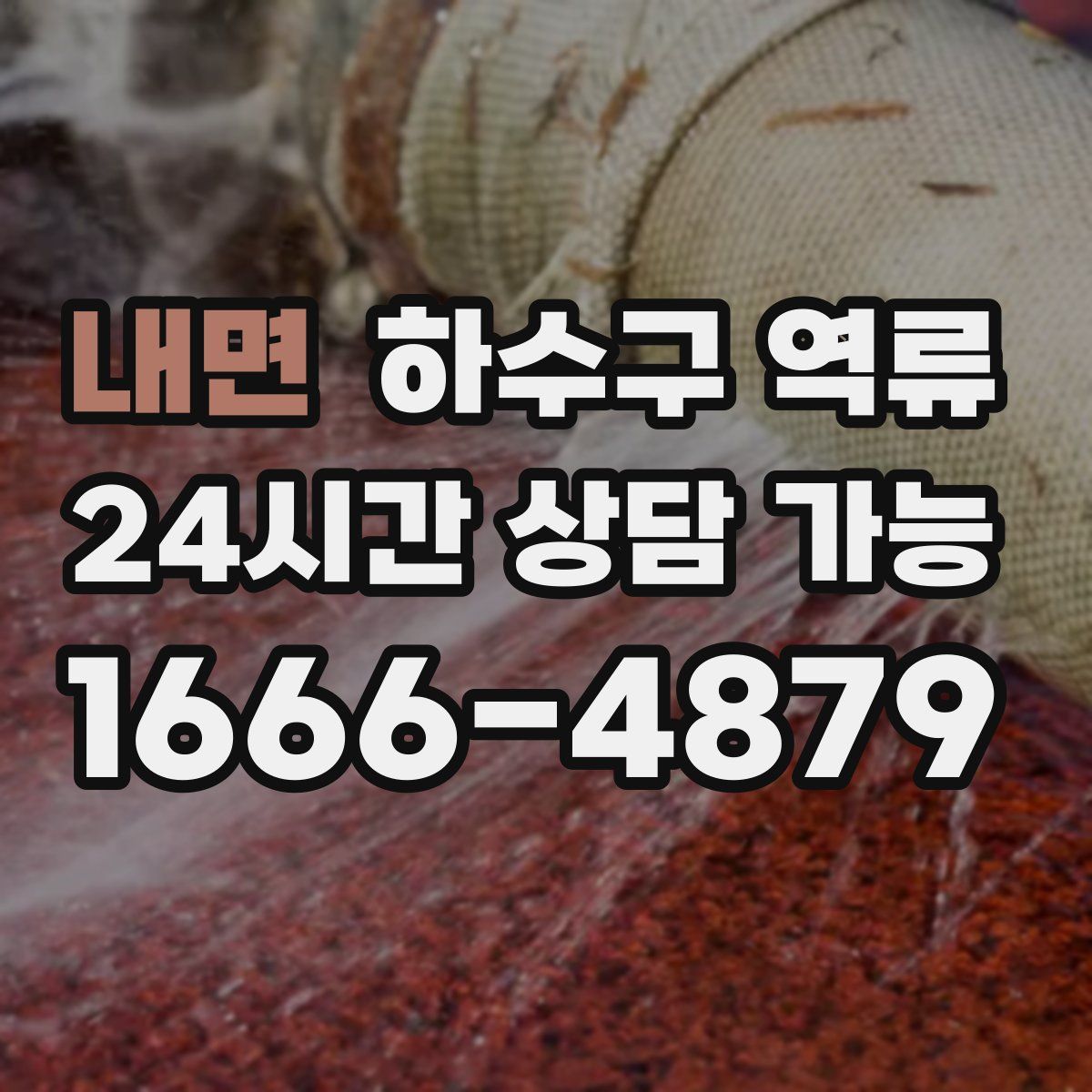 내면 하수구 역류