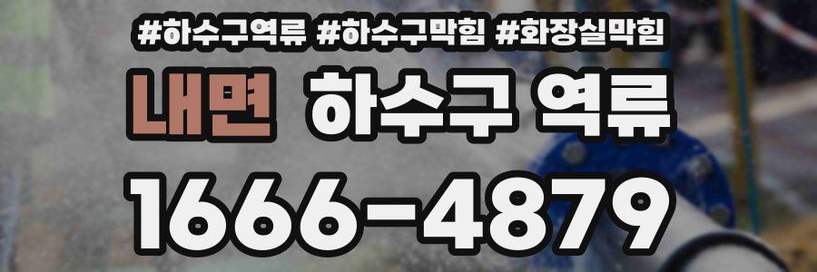 내면 하수구 역류