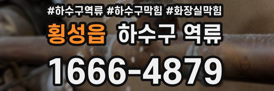 횡성읍 하수구 역류