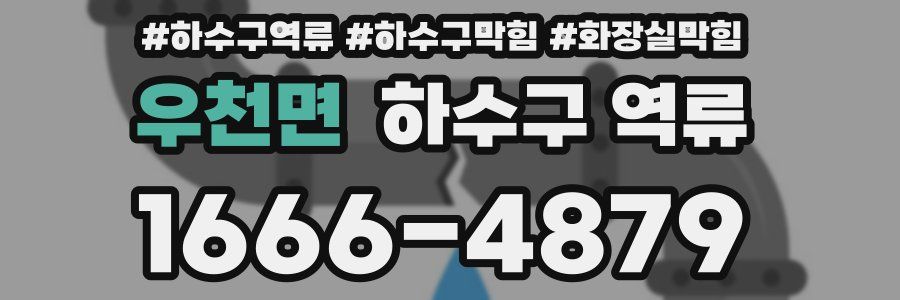 우천면 하수구 역류