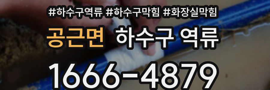 공근면 하수구 역류