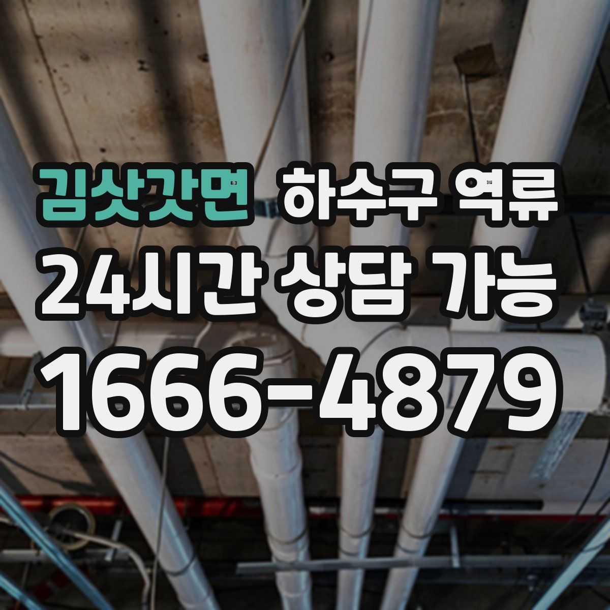 김삿갓면 하수구 역류