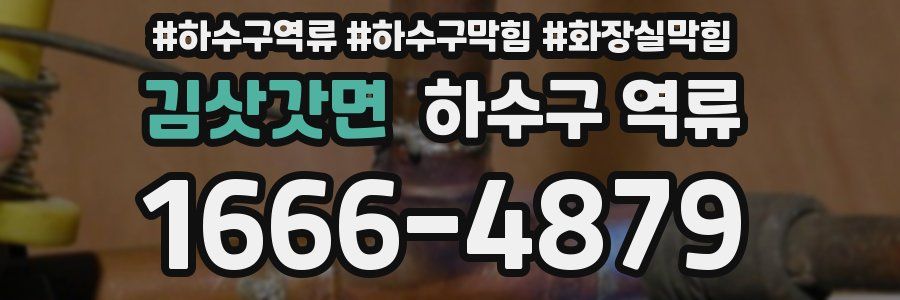 김삿갓면 하수구 역류