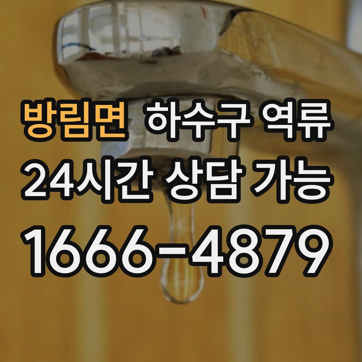 방림면 하수구 역류