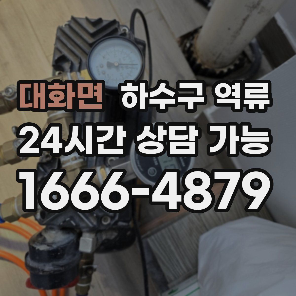 대화면 하수구 역류