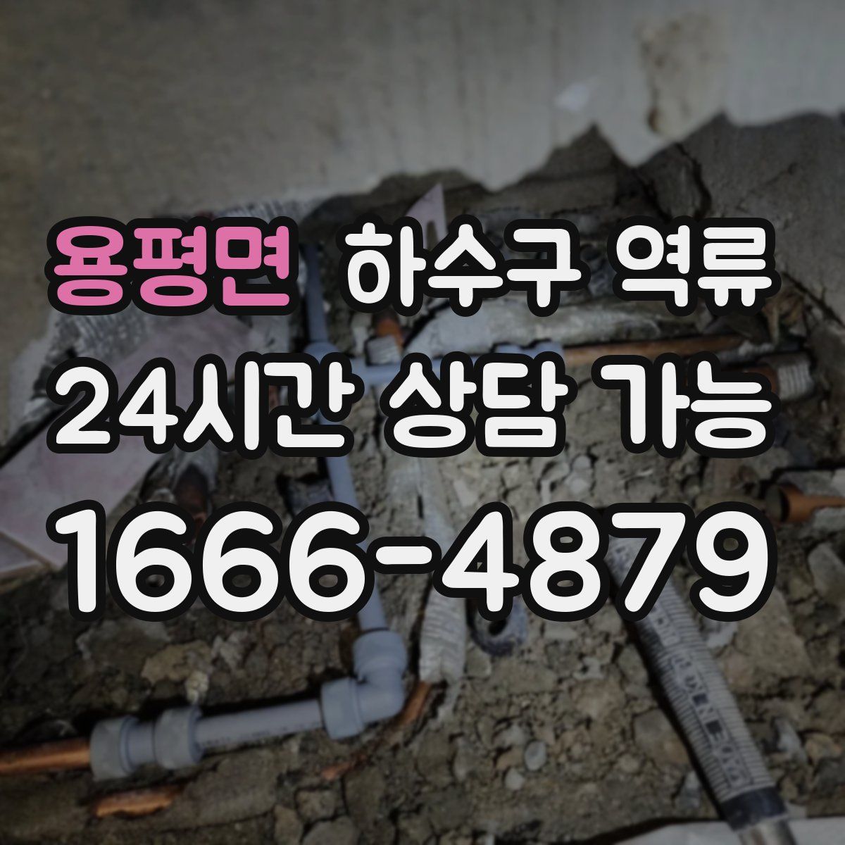 용평면 하수구 역류