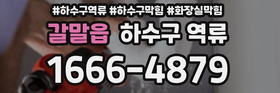 갈말읍 하수구 역류