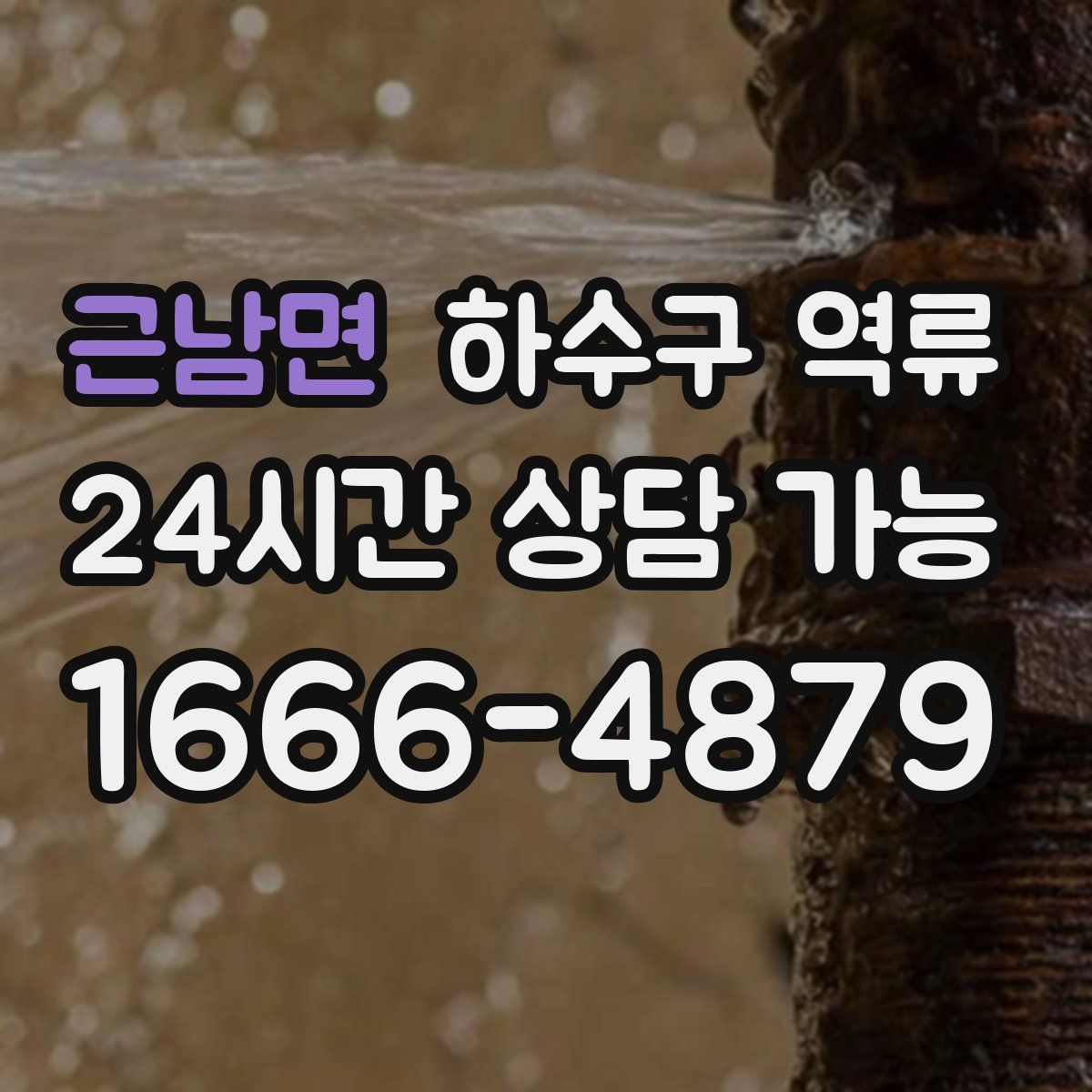 근남면 하수구 역류