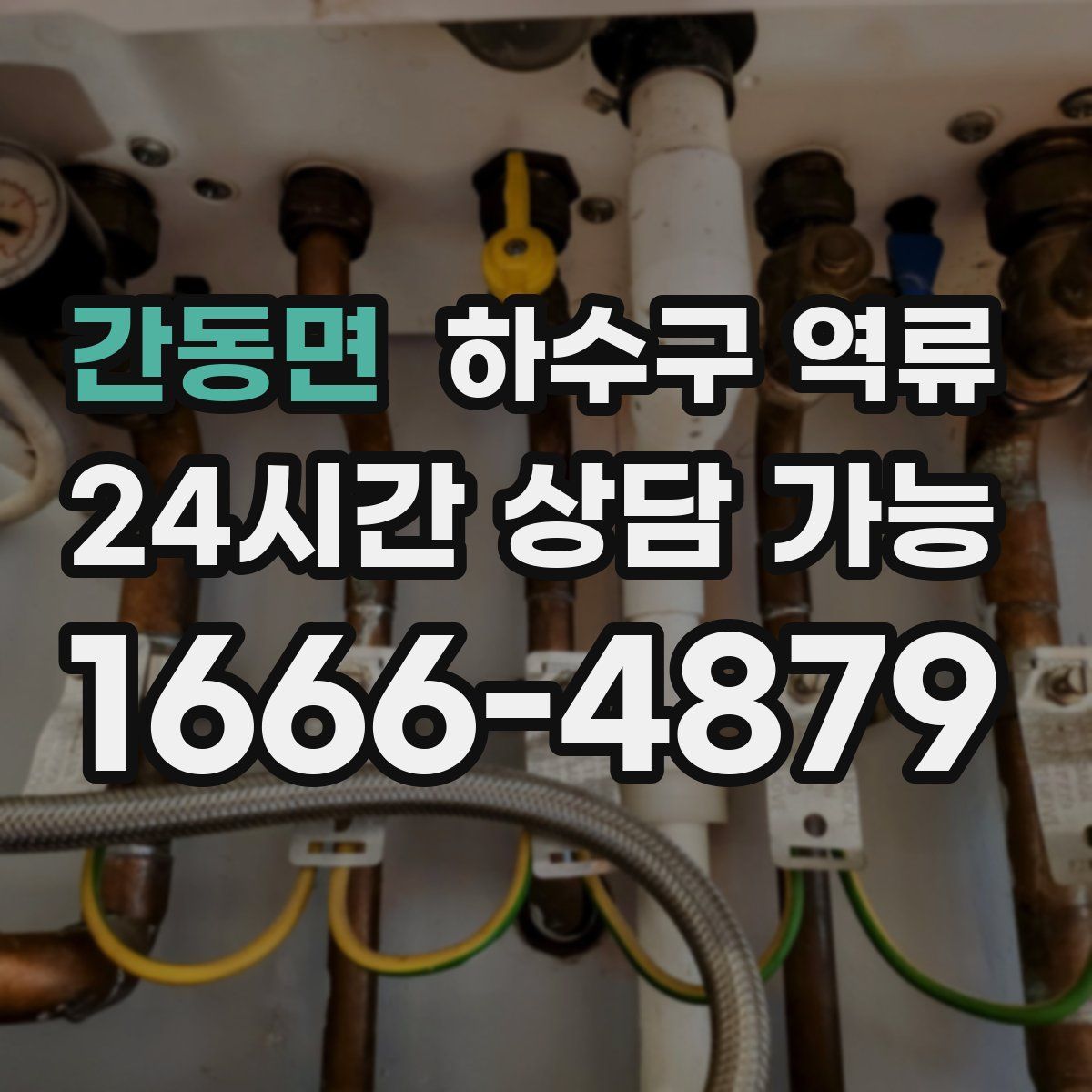 간동면 하수구 역류