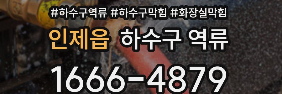 인제읍 하수구 역류