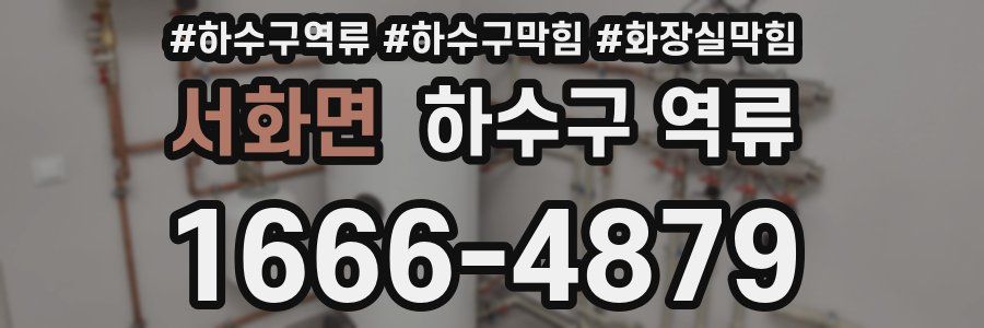 서화면 하수구 역류