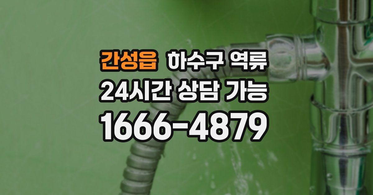 간성읍 하수구 역류