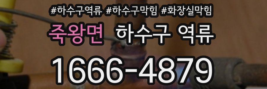 죽왕면 하수구 역류