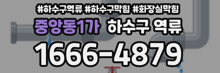 중앙동1가 하수구 역류