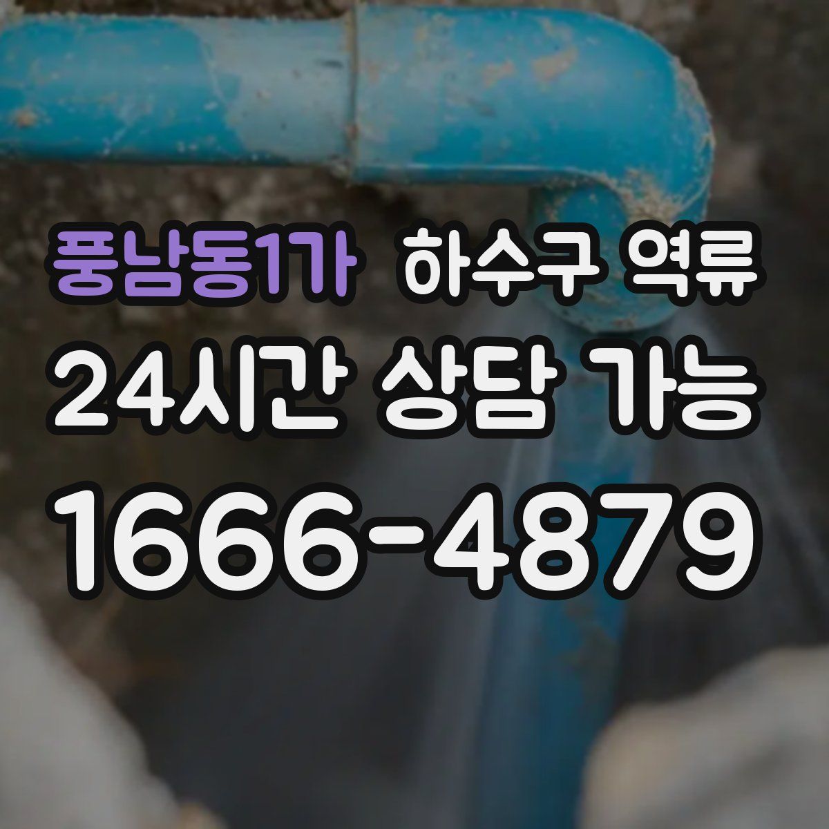 풍남동1가 하수구 역류