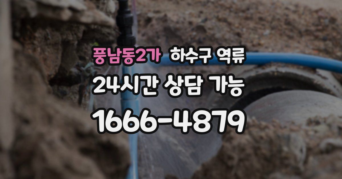 풍남동2가 하수구 역류