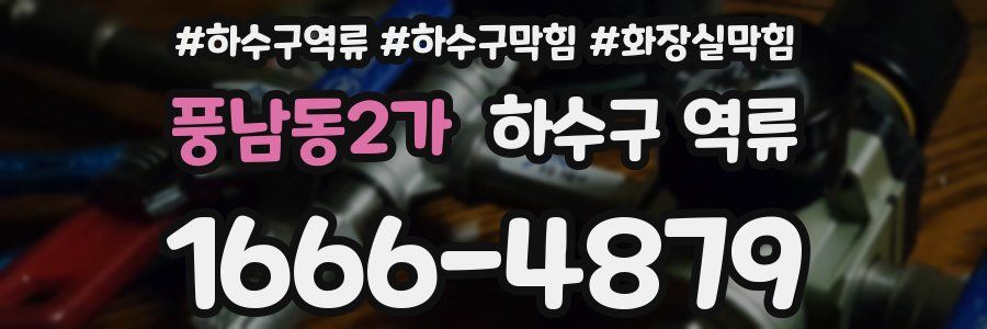 풍남동2가 하수구 역류