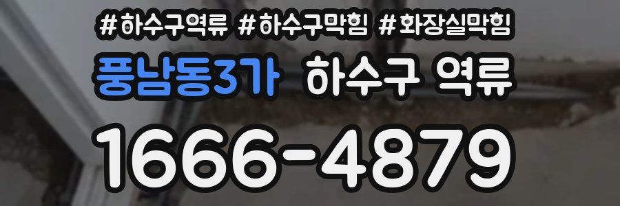 풍남동3가 하수구 역류