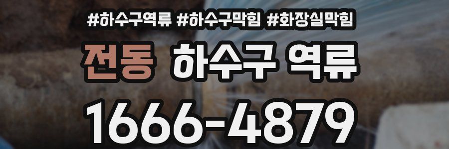 전동 하수구 역류