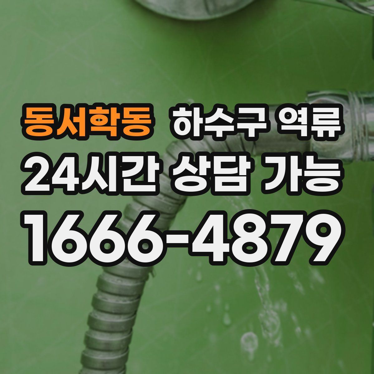동서학동 하수구 역류