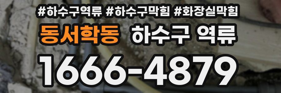 동서학동 하수구 역류