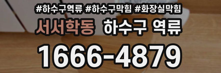 서서학동 하수구 역류