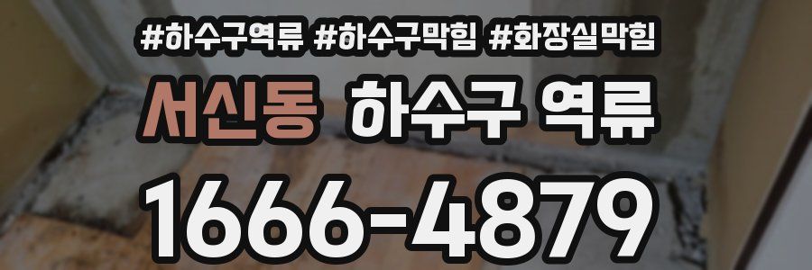 서신동 하수구 역류